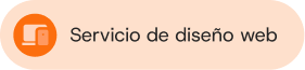 Botón beige de servicio de diseño para agencia de páginas web