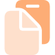 Vector de folios naranja claro para gestión de redes sociales para empresas