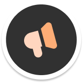 Vector de altavoz para community manager y publicidad en redes de marketing web
