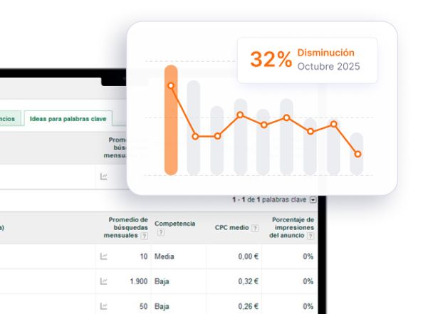 Vector de pantalla de ordenador con números y esquema para agencia de marketing digital